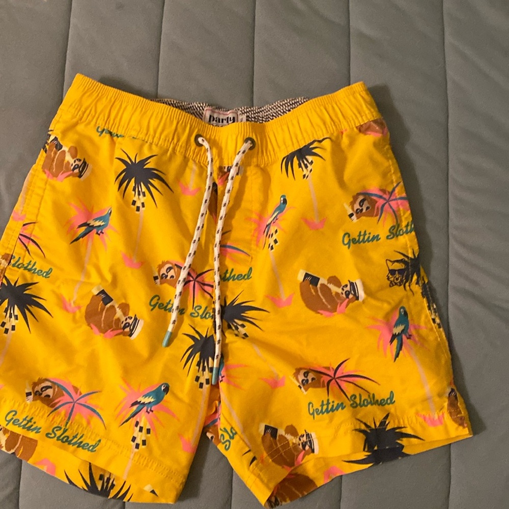 Yellow Party Pants Swim Shorts